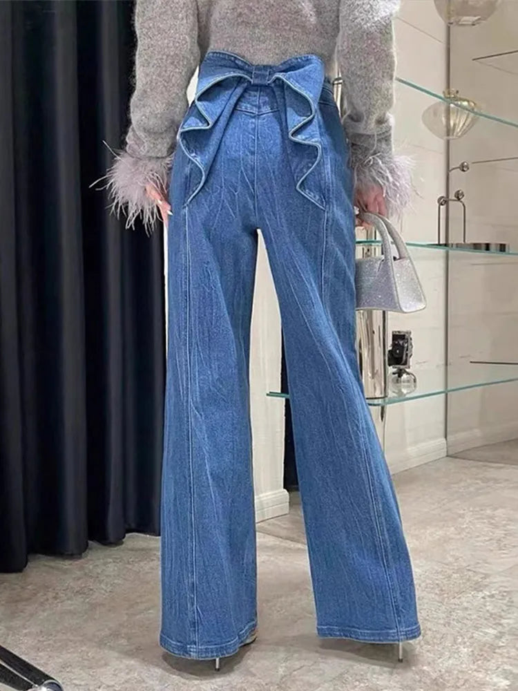 Y2K Women's High Waist Flare Denim Jeans - Grace Beauty H&C 