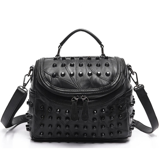 2023 Luxury Women Genuine Leather Bag Sheepskin Messenger Bags Handbags Famous Brands Designer Female Handbag Shoulder Bag Sac - Grace Beauty H&C 