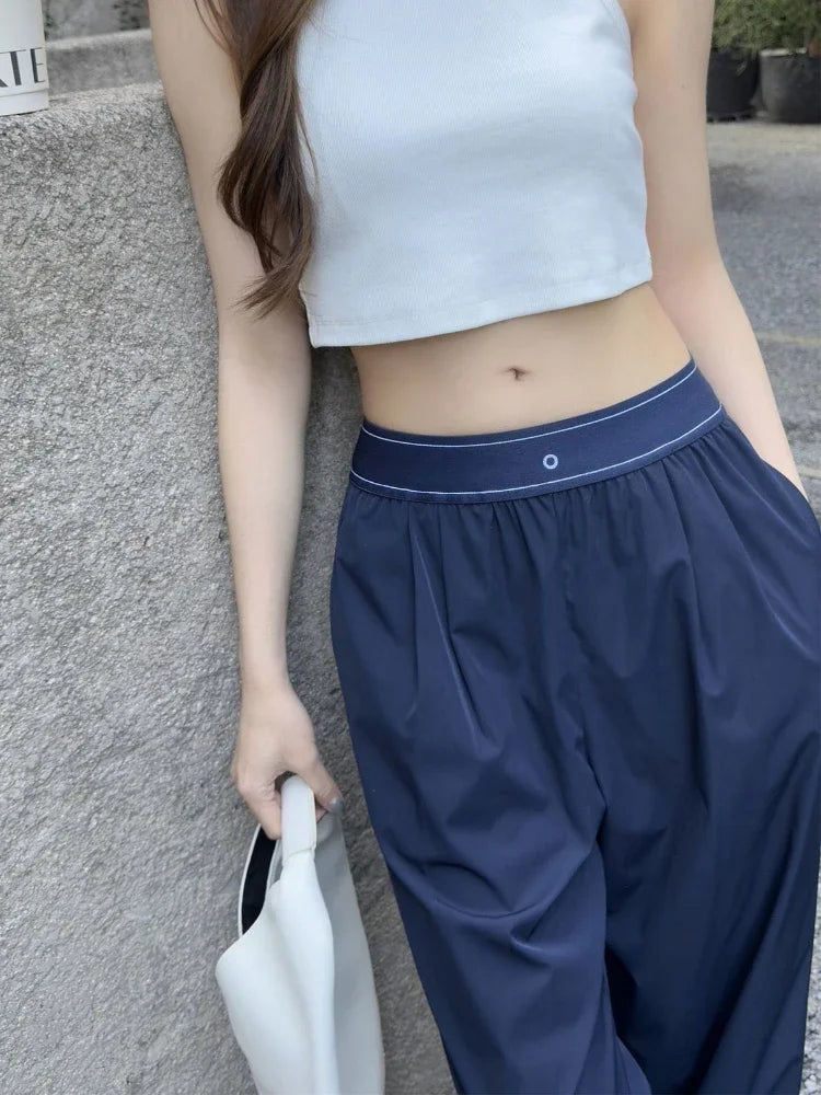 Elastic Waist Loose Sports Fitness Pants - Grace Beauty H&C 