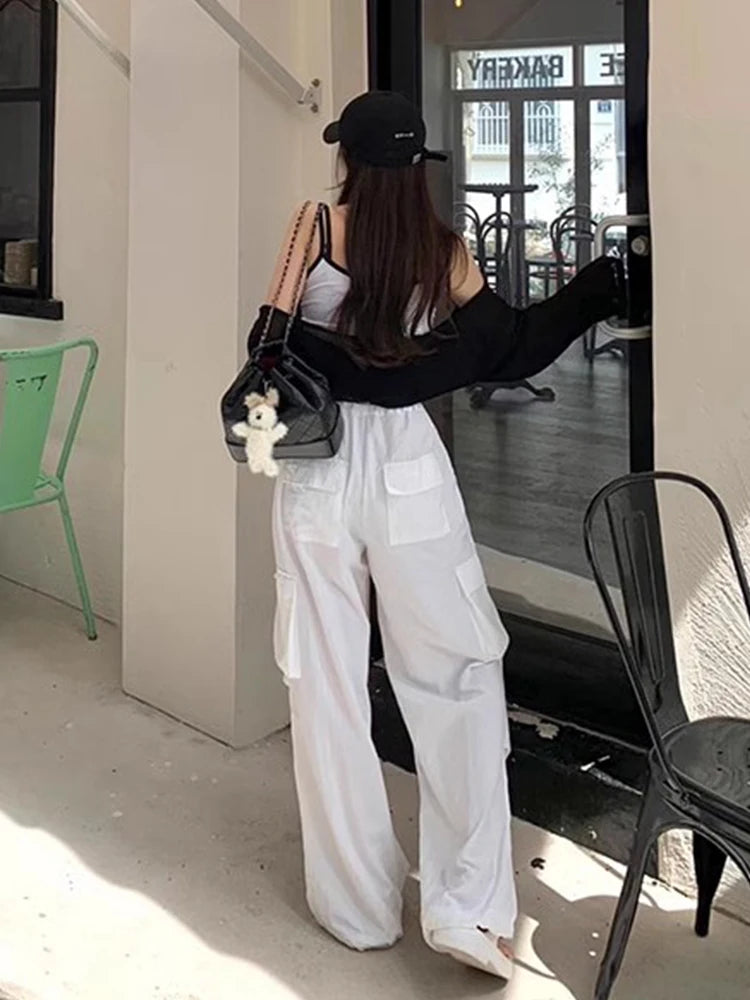Wide Leg High Waist Workwear Trousers - Grace Beauty H&C 