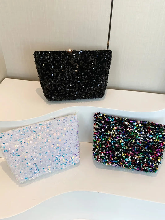 Sequin Clutch with Zipper - Grace Beauty H&C 