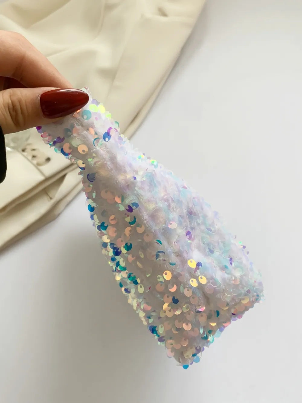 Sequin Clutch with Zipper - Grace Beauty H&C 