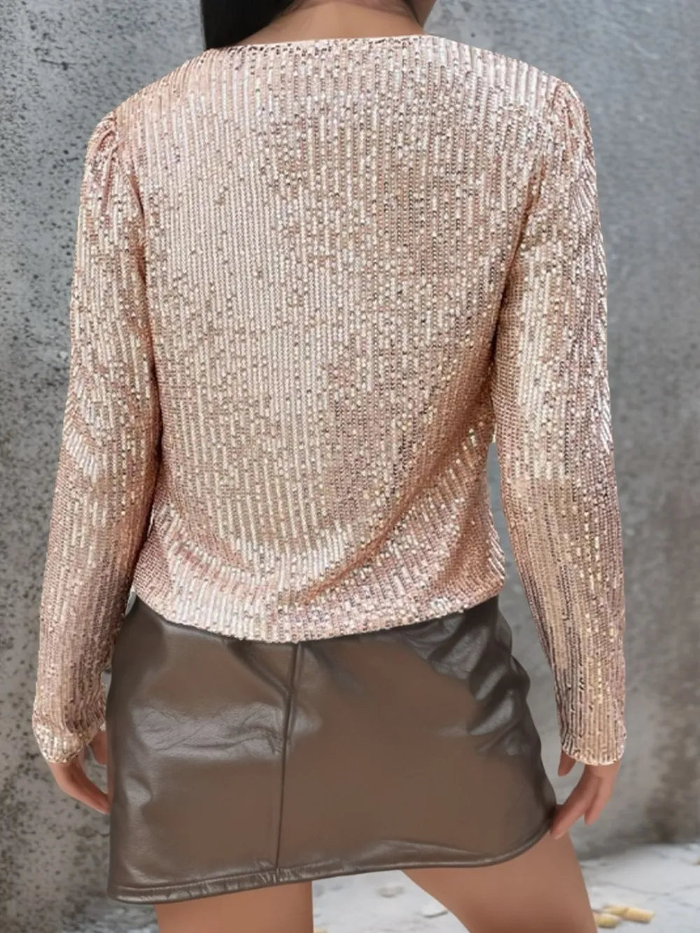 Sequin Cropped Jacket - Grace Beauty H&C 