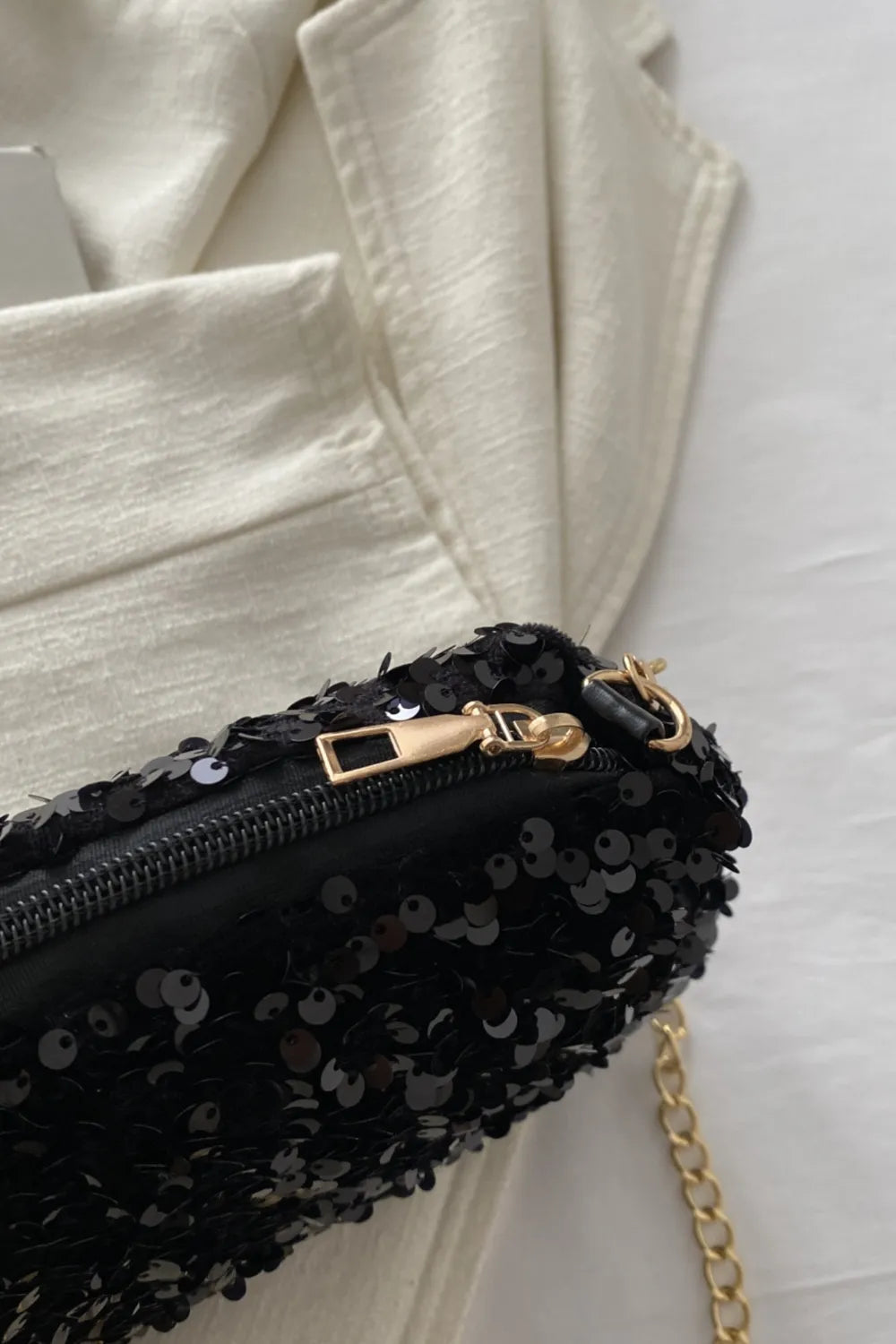 Sequin Removable Strap Shoulder Bag – Glamorous Evening Purse - Grace Beauty H&C 