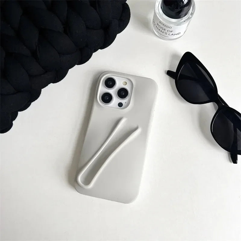 Lipstick Make-up Soft Silicone Phone Case for IPhone 16 14 15 Pro Max X Xs XR 11 13 12 Portable Lip Gloss Cover - Grace Beauty H&C 