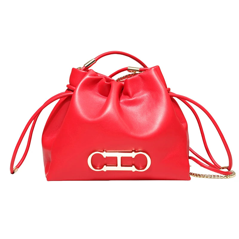 CH Casual Style Daily Ladies Small Bag Premium Sense Ladies Commuter Bag High Quality Solid Colour Design Ladies Shoulder Bag - Grace Beauty H&C 