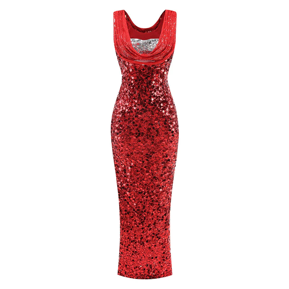 Sleeveless Mesh Maxi Dress - Grace beauty H&C 