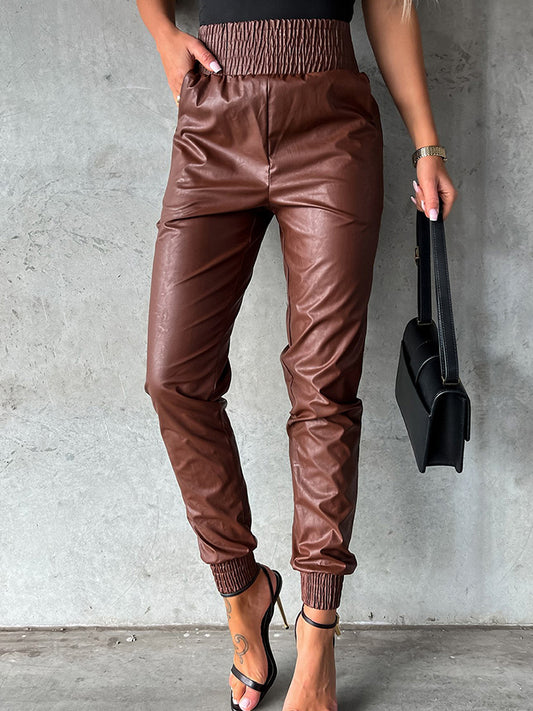 Smocked Waist Long Pants - Grace Beauty H&C 