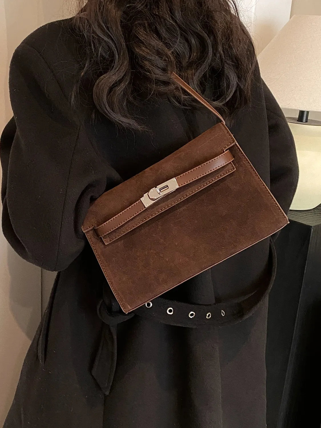 Solid Color Polyester Shoulder Bag – Lightweight Everyday Tote - Grace Beauty H&C 