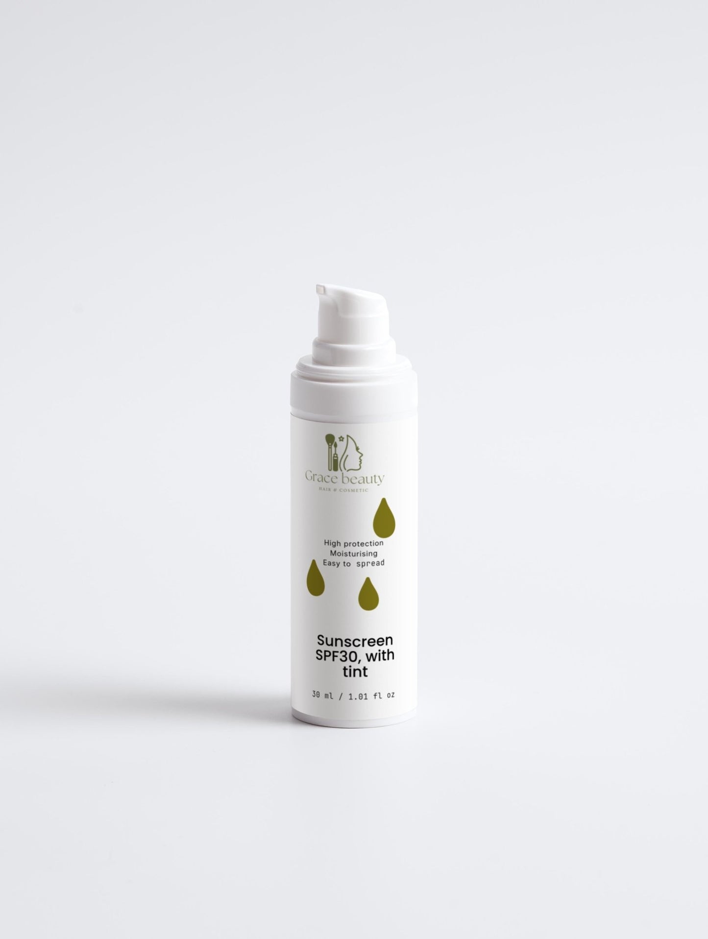 Sunscreen SPF30, with tint - Grace beauty H&C 