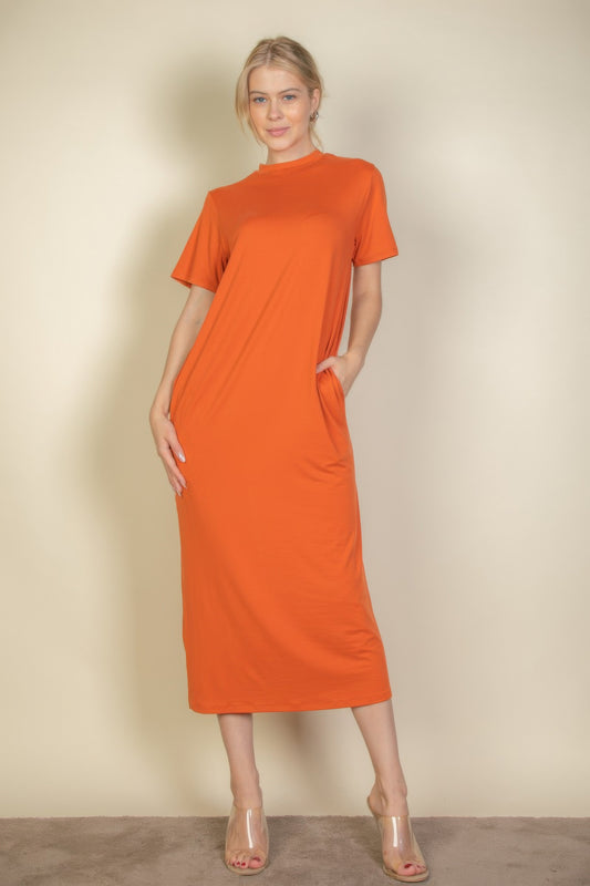 Side Pocket Tee Dress - Grace Beauty H&C 
