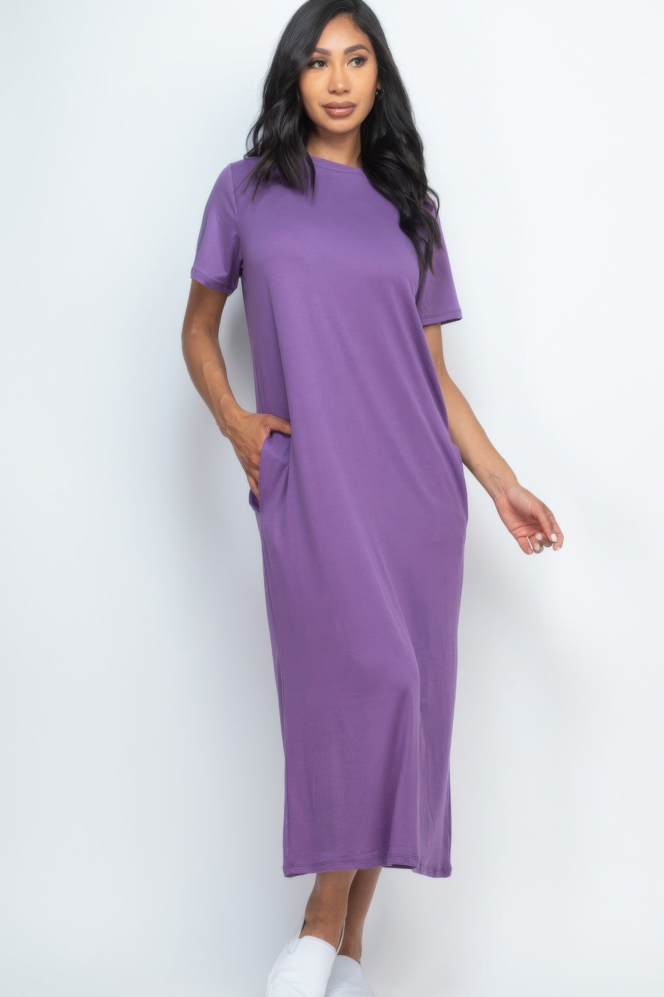 Side Pocket Tee Dress - Grace Beauty H&C 