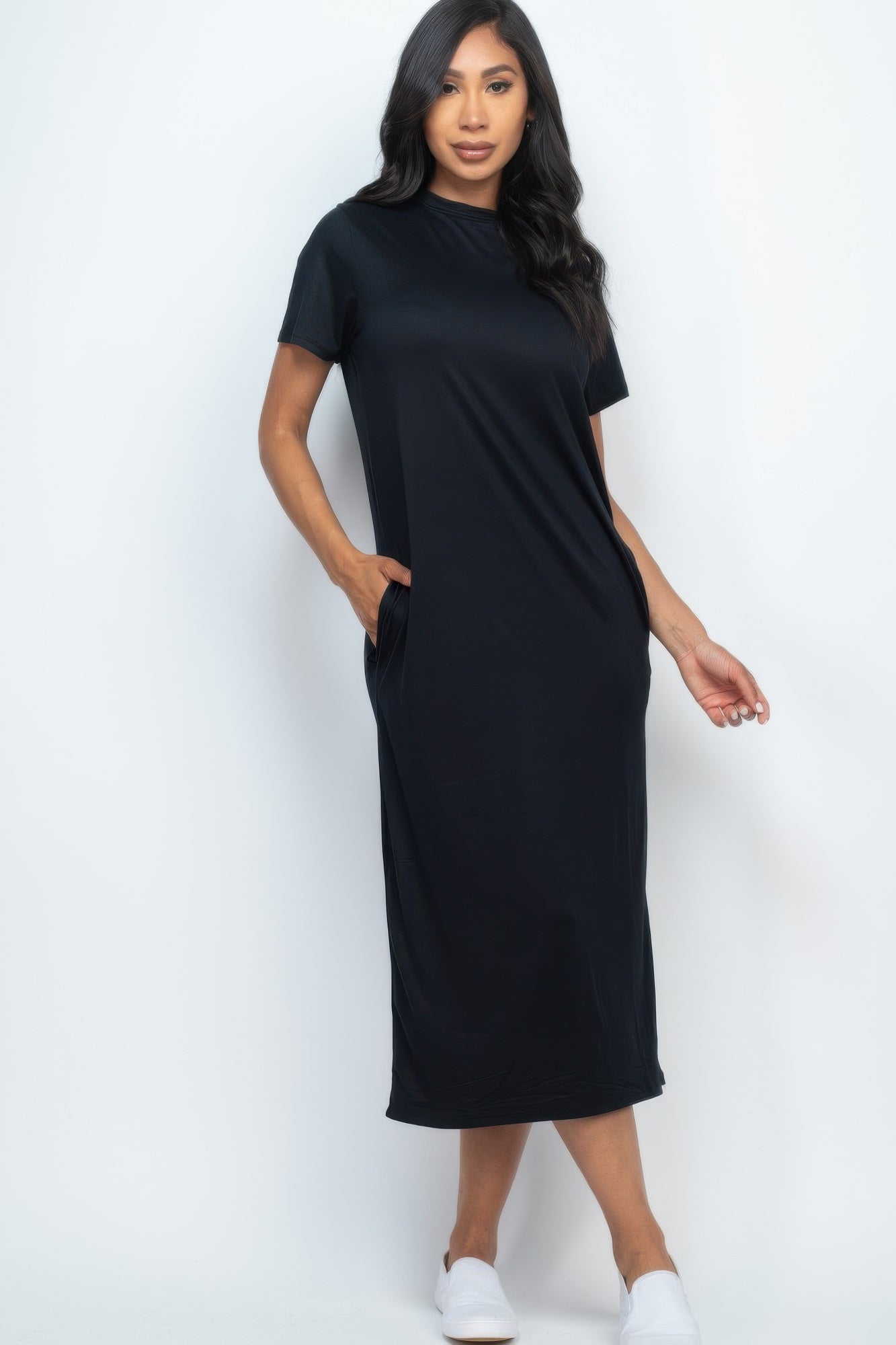 Side Pocket Tee Dress - Grace Beauty H&C 