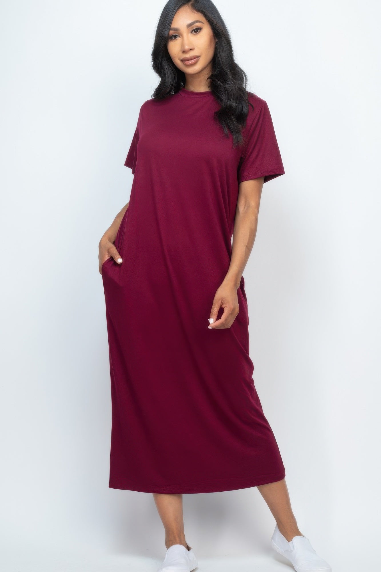 Side Pocket Tee Dress - Grace Beauty H&C 