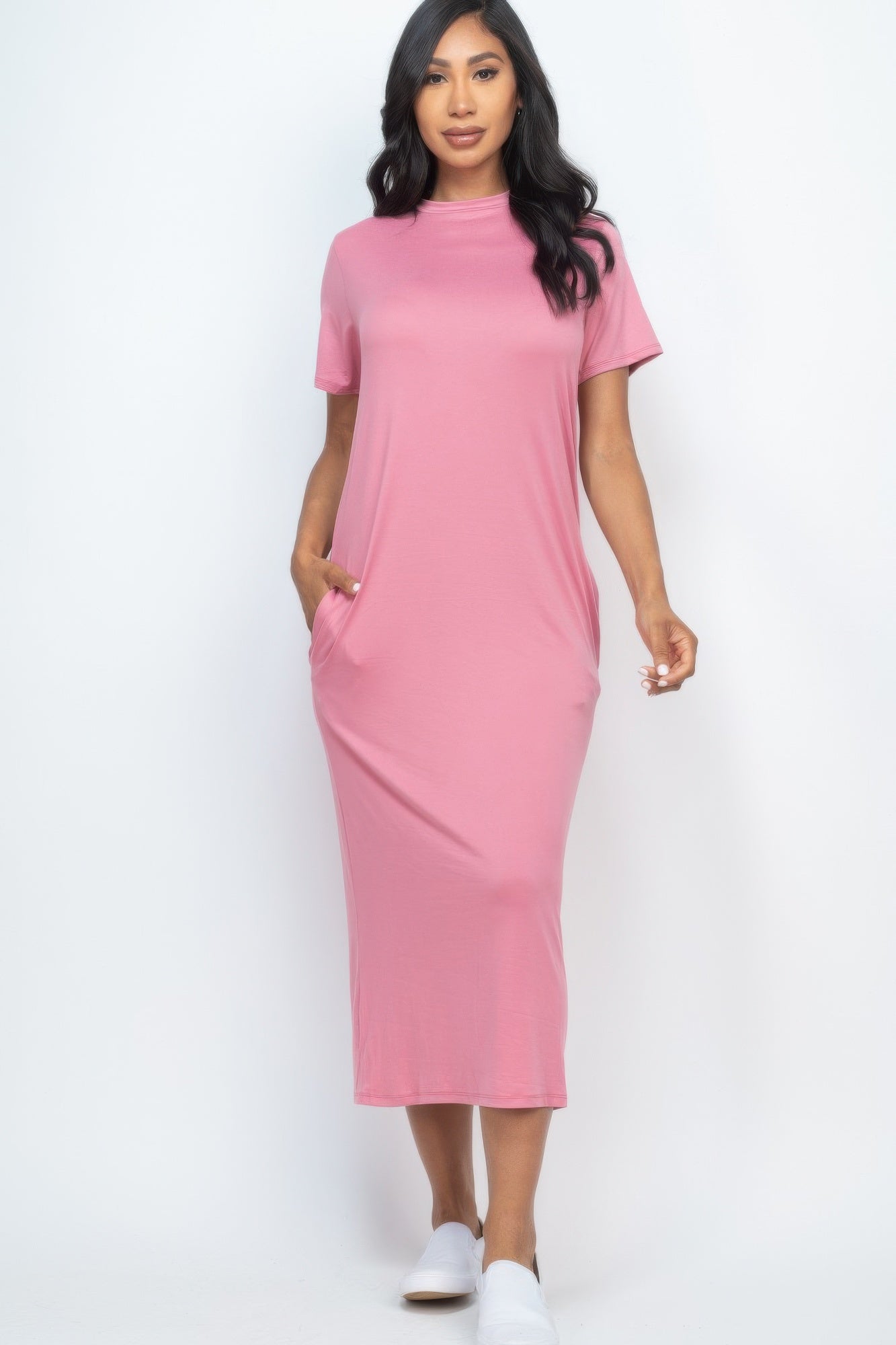 Side Pocket Tee Dress - Grace Beauty H&C 