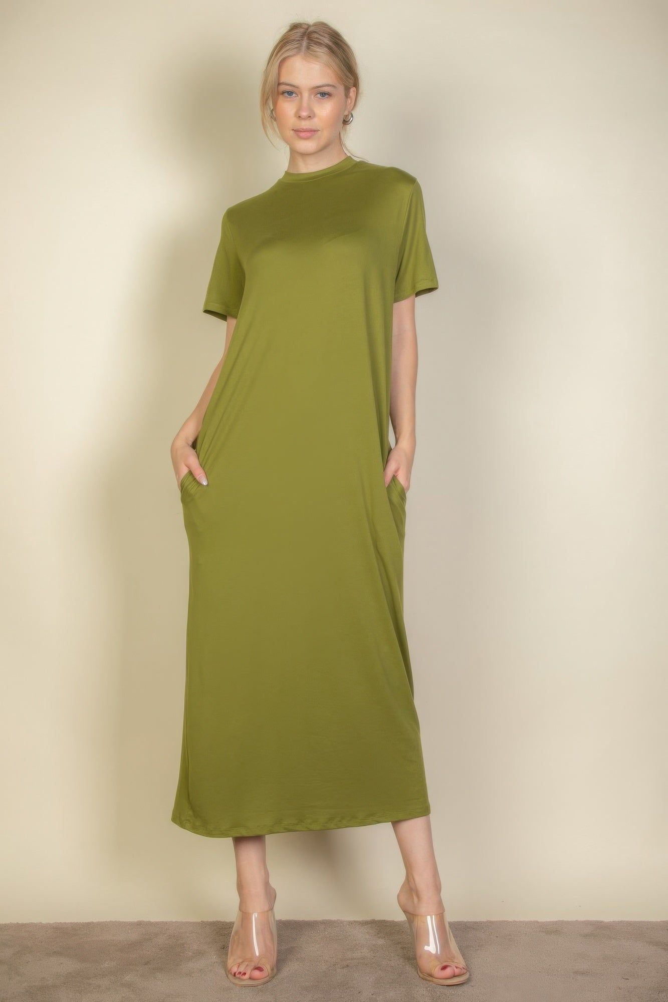 Side Pocket Tee Dress - Grace Beauty H&C 