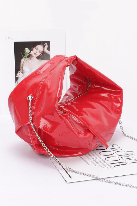 Patent Leather Hobo Bag - Grace Beauty H&C 