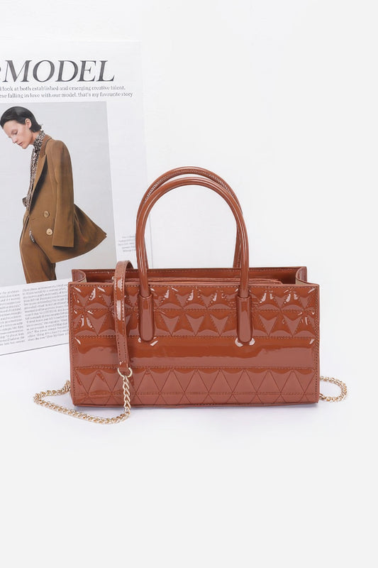 Quilted Enamel Handbag - Grace Beauty H&C 