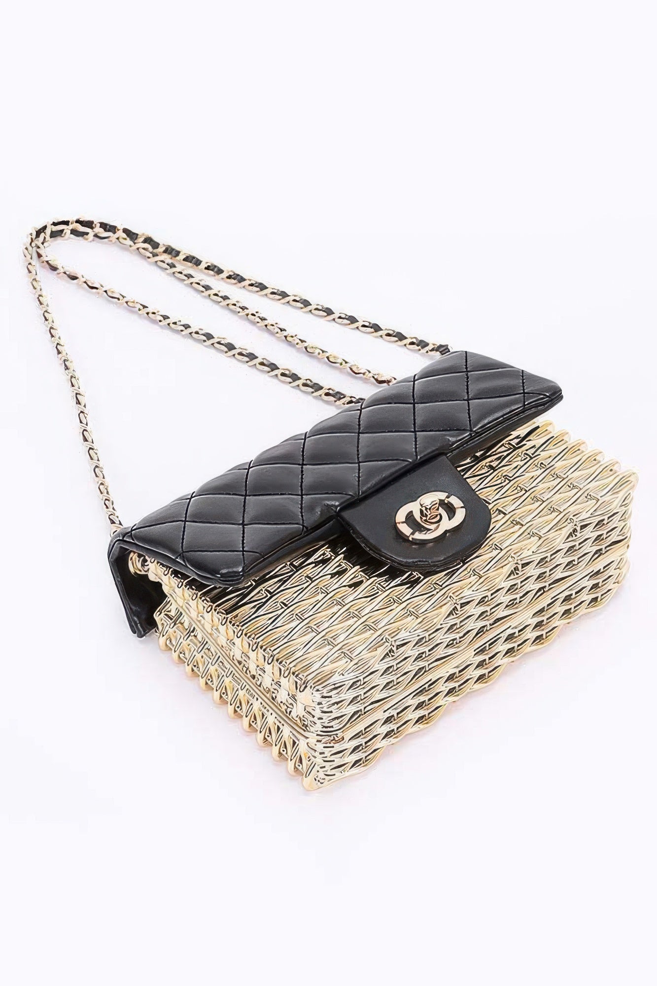 Metallic Acrylic Flap Bag - Grace Beauty H&C 