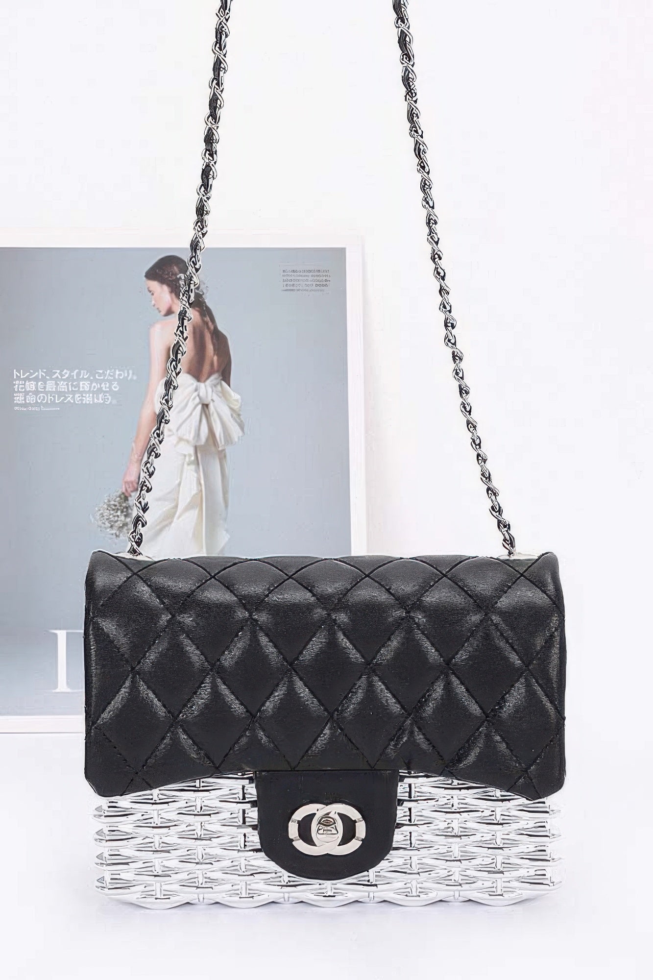 Metallic Acrylic Flap Bag - Grace Beauty H&C 