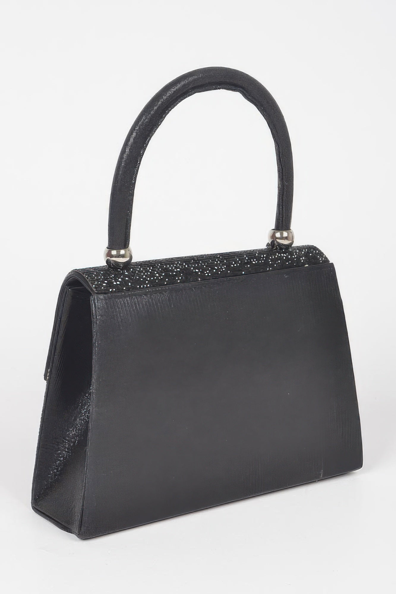 Rhinestone Ribbon Top Handle Bag - Grace Beauty H&C 