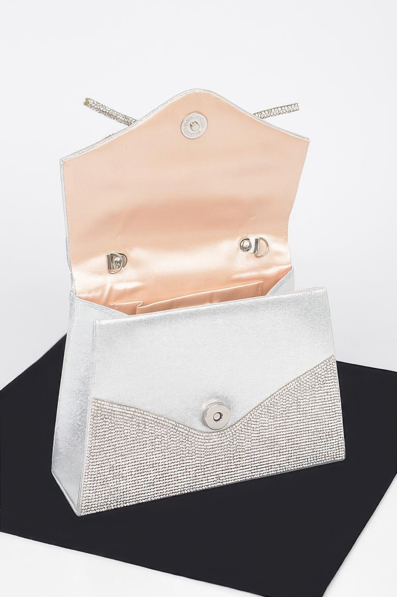 Rhinestone Ribbon Top Handle Bag - Grace Beauty H&C 