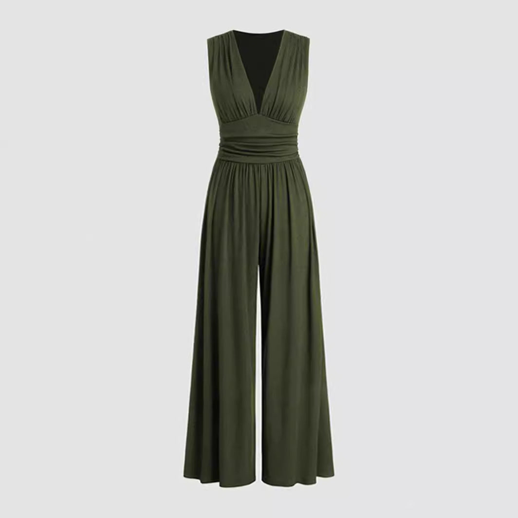 Wide-Leg Women's Jumpsuit – Effortless Chic - Grace Beauty H&C 