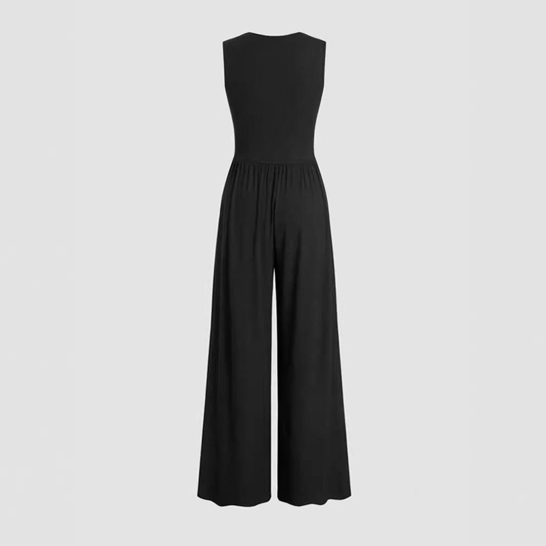 Wide-Leg Women's Jumpsuit – Effortless Chic - Grace Beauty H&C 