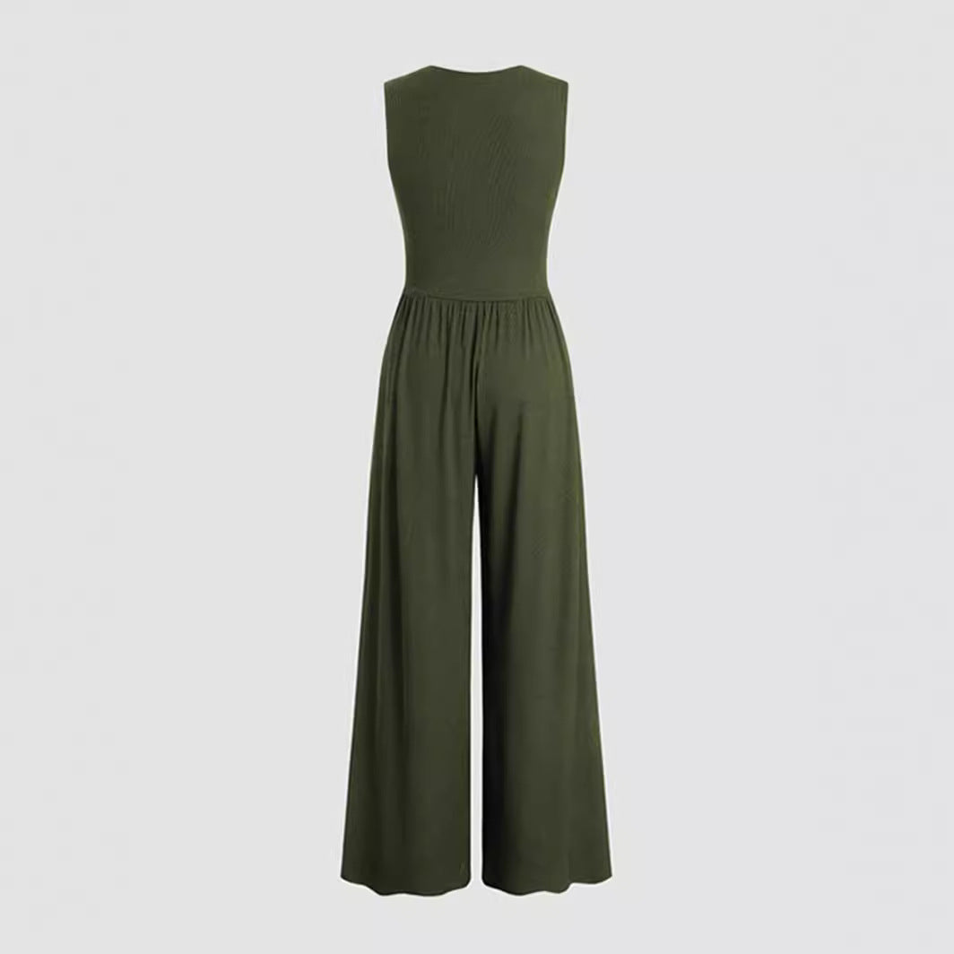 Wide-Leg Women's Jumpsuit – Effortless Chic - Grace Beauty H&C 