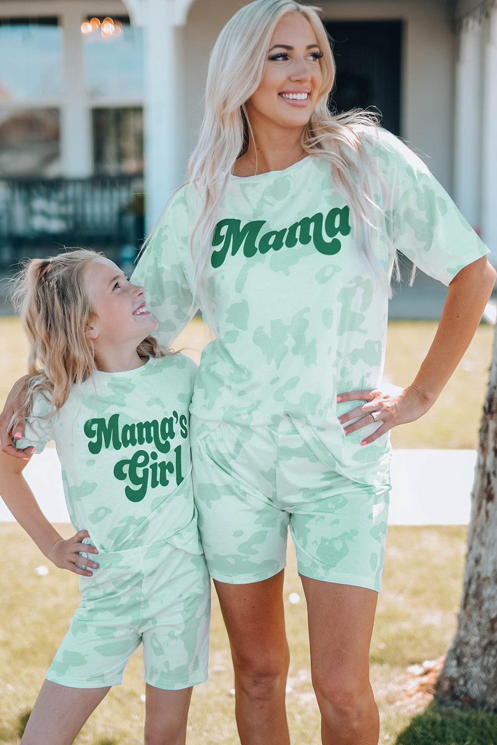 Women Printed Letter Graphic Lounge Set - Grace Beauty H&C 
