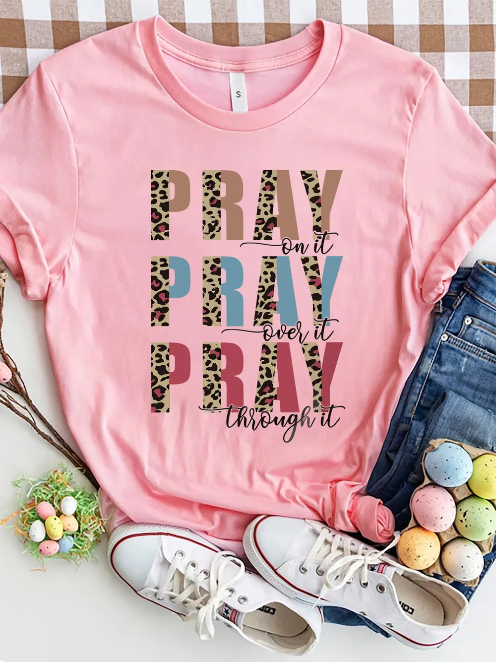 Women's Letter Graphic T-Shirt – Casual Short Sleeve Tee - Grace Beauty H&C 