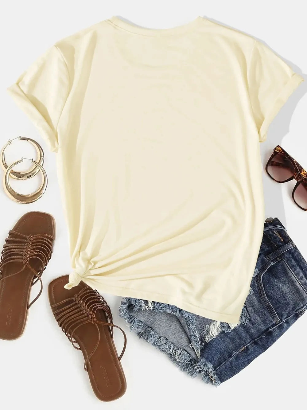 Women's Letter Graphic T-Shirt – Casual Short Sleeve Tee - Grace Beauty H&C 