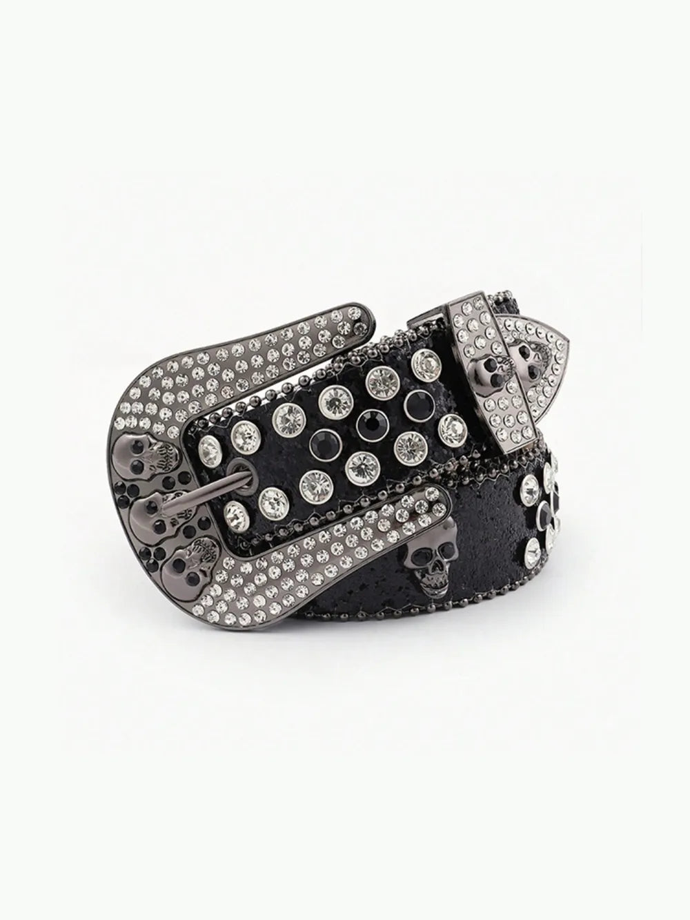 PU Leather Skull Belt - Grace Beauty H&C 