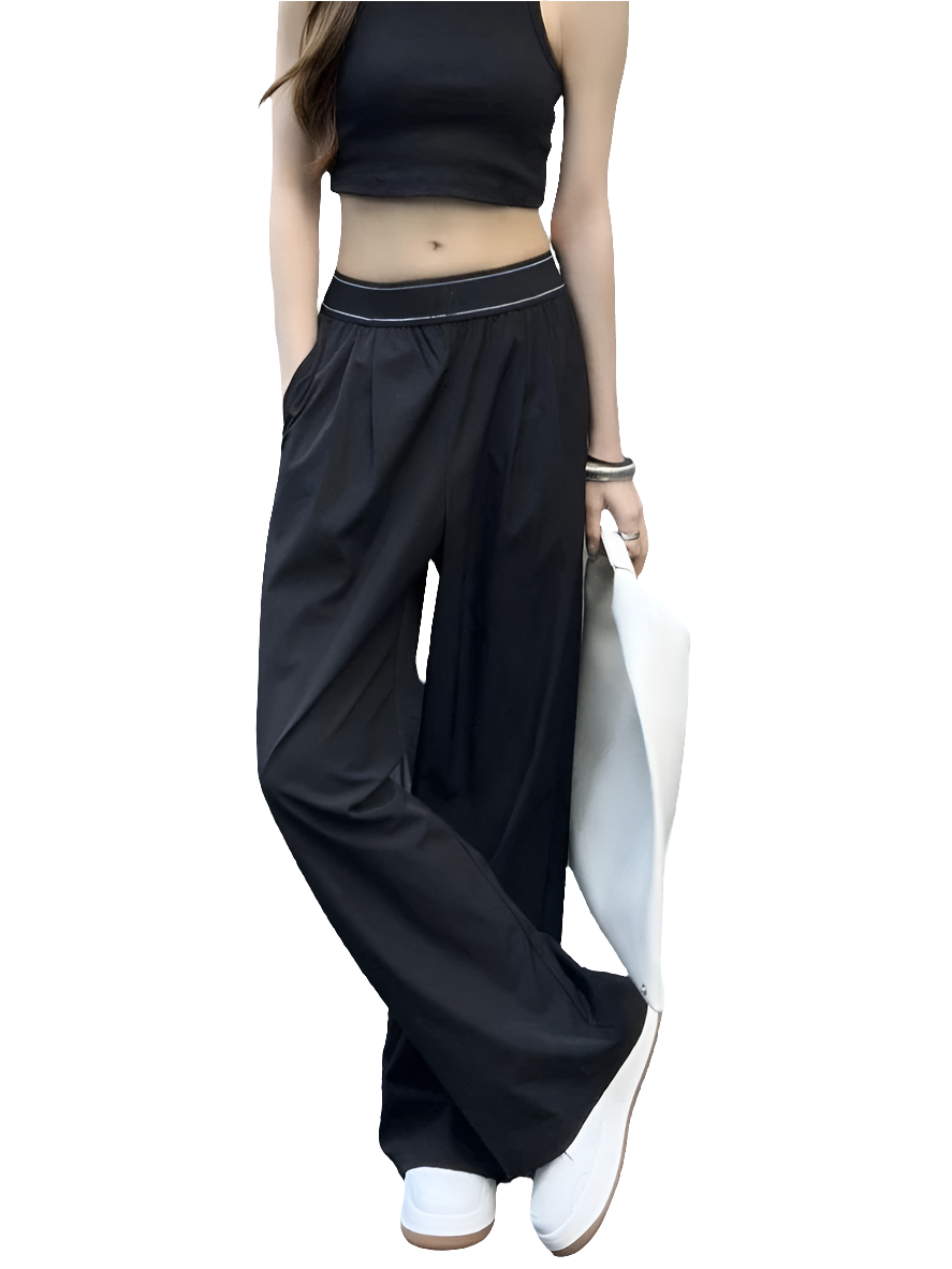 Elastic Waist Loose Sports Fitness Pants - Grace Beauty H&C 