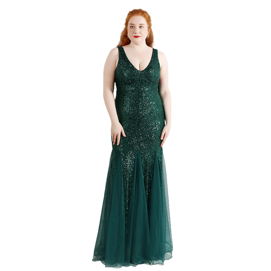 Fat Size Fat Beauty Costume Banquet Evening Dress - Grace Beauty H&C 