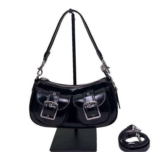 The new underarm bag with fleece spliced one-shoulder hand straddle bag. - Grace Beauty H&C 