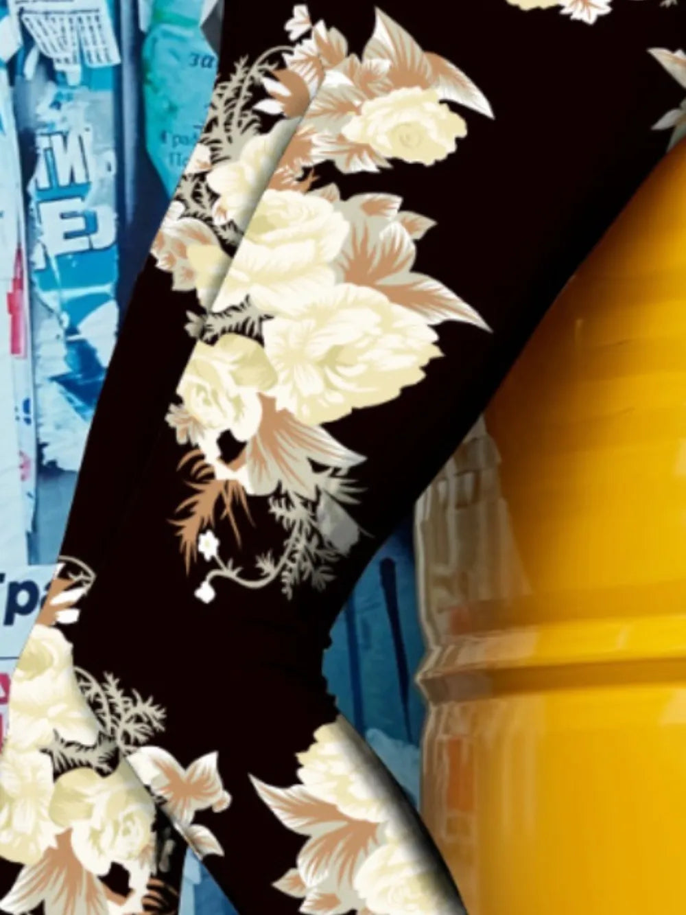 Printed High Waist Skinny Leggings - Grace Beauty H&C 