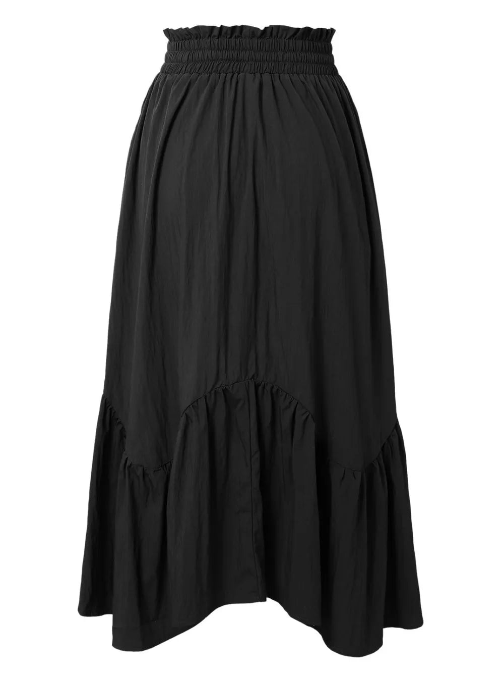 Smocked Waist Band Ruched Layered Skirt - Grace Beauty H&C 