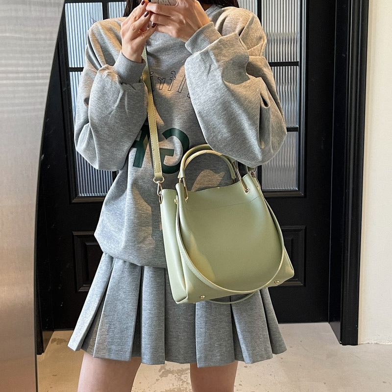 Bucket Bag Simple All-match Portable Shoulder Crossbody Bags - Grace Beauty H&C 