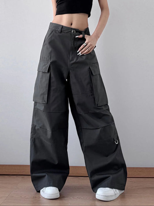 Oversized Cargo Wide Leg Pants - Grace Beauty H&C 