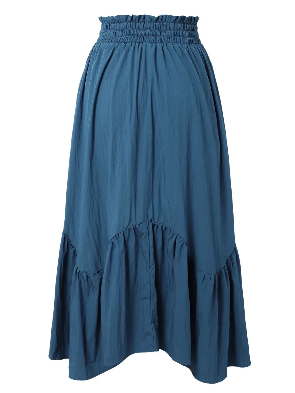Smocked Waist Band Ruched Layered Skirt - Grace Beauty H&C 