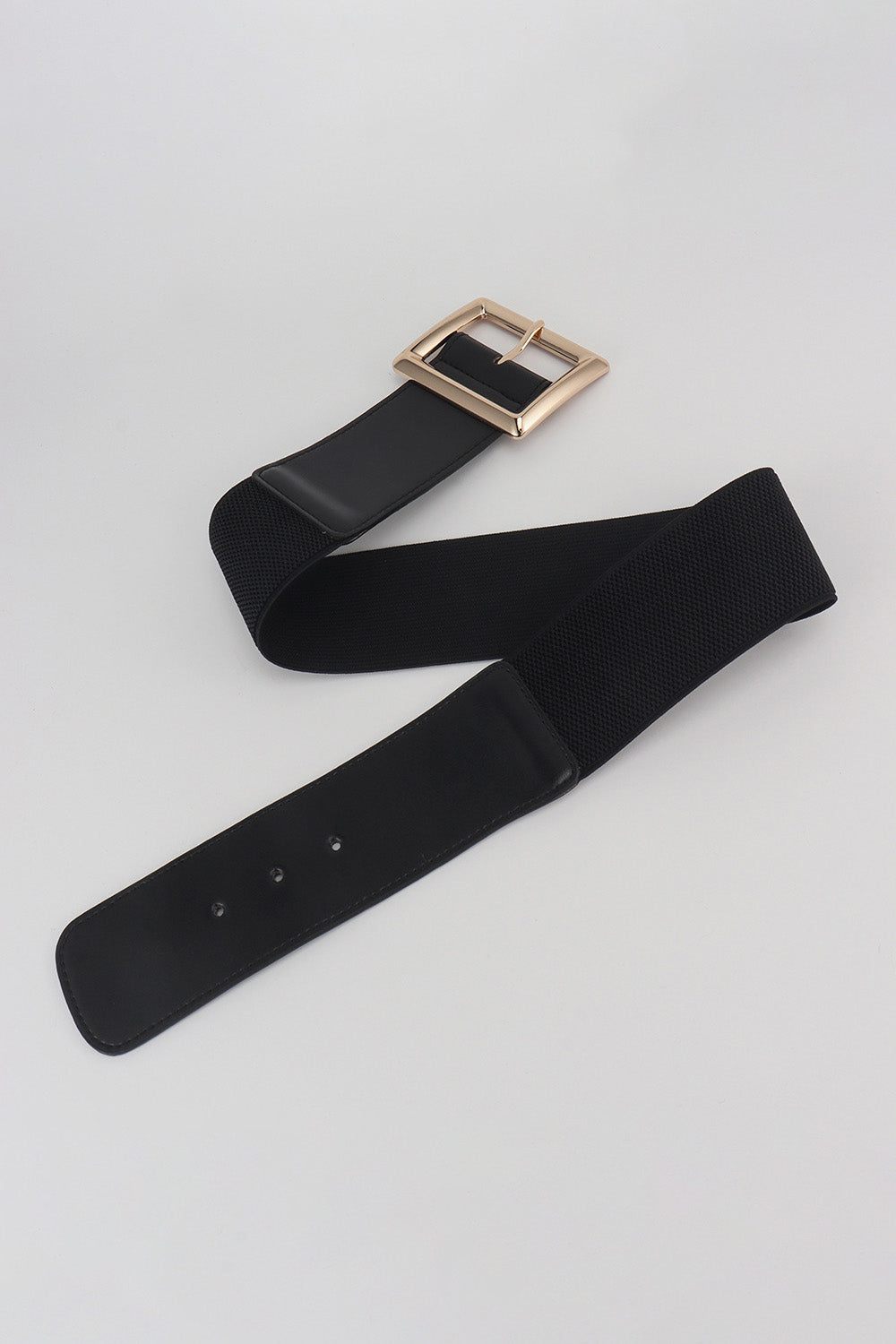 Rectangle Buckle Elastic Wide Belt - Grace Beauty H&C 
